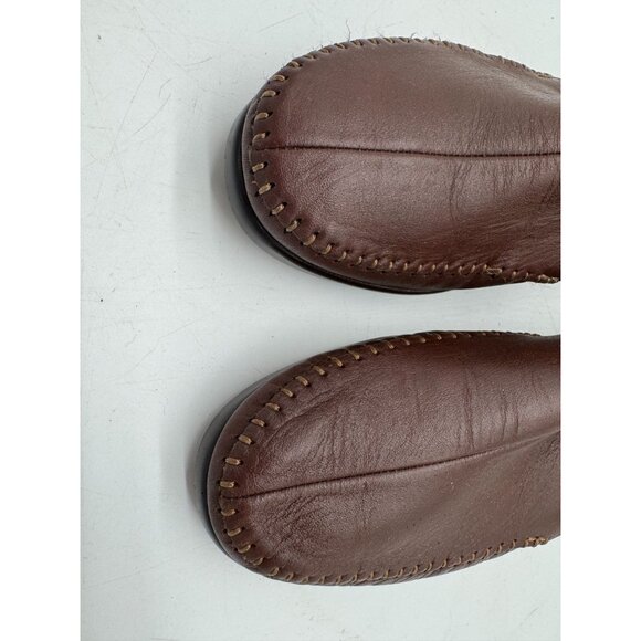 Sas Womens Dream On Slip On Loafers Size 9N Brown Wedge Workwear Leather Moccasi - Picture 5 of 15